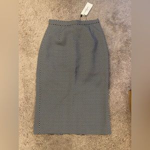 L.K Bennett black and white pencil skirt with tags